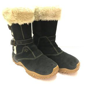 Solomon Lhasa Snow Boots Insulated Faux Fur Size 6